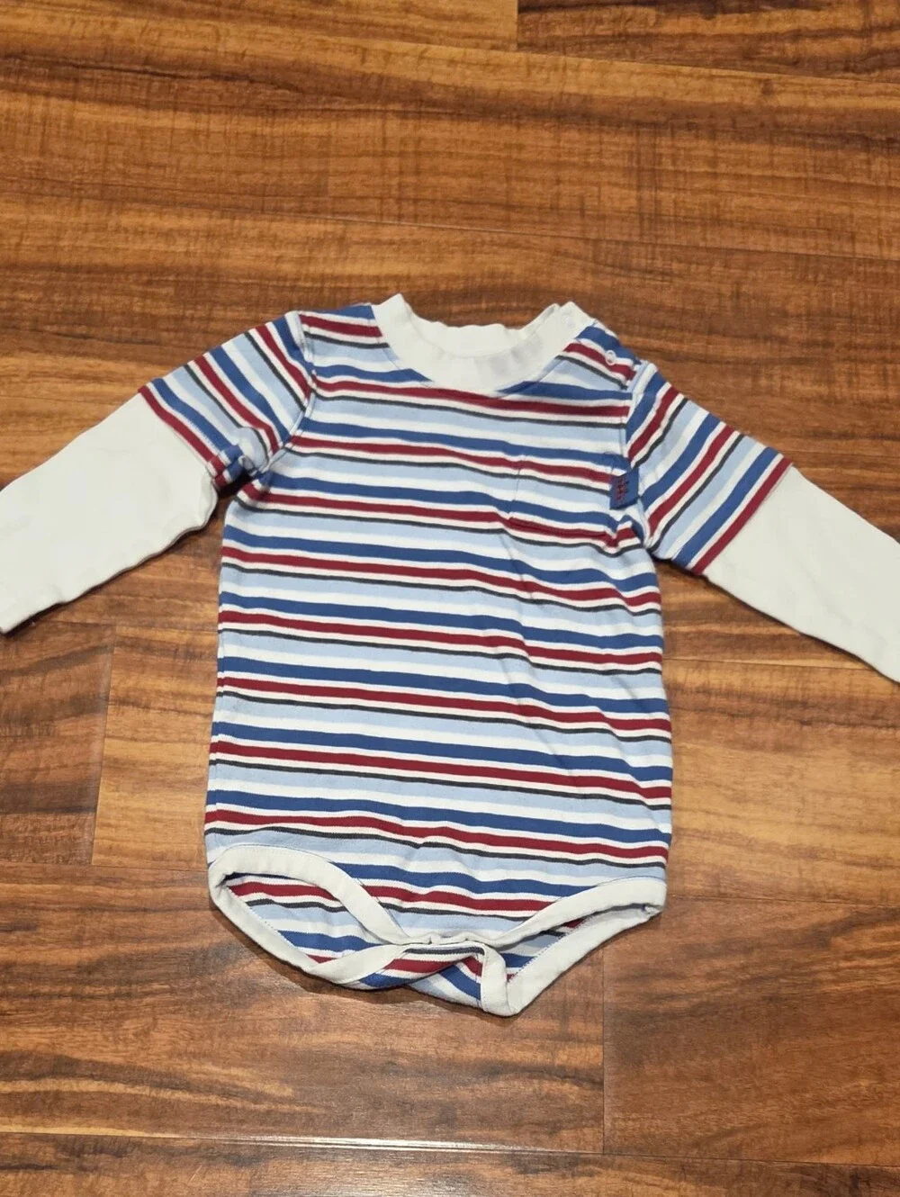 Gymboree EUC 18-24 Blue/Red Striped Bodysuit, Corduroy Pants & Airplane Sweater